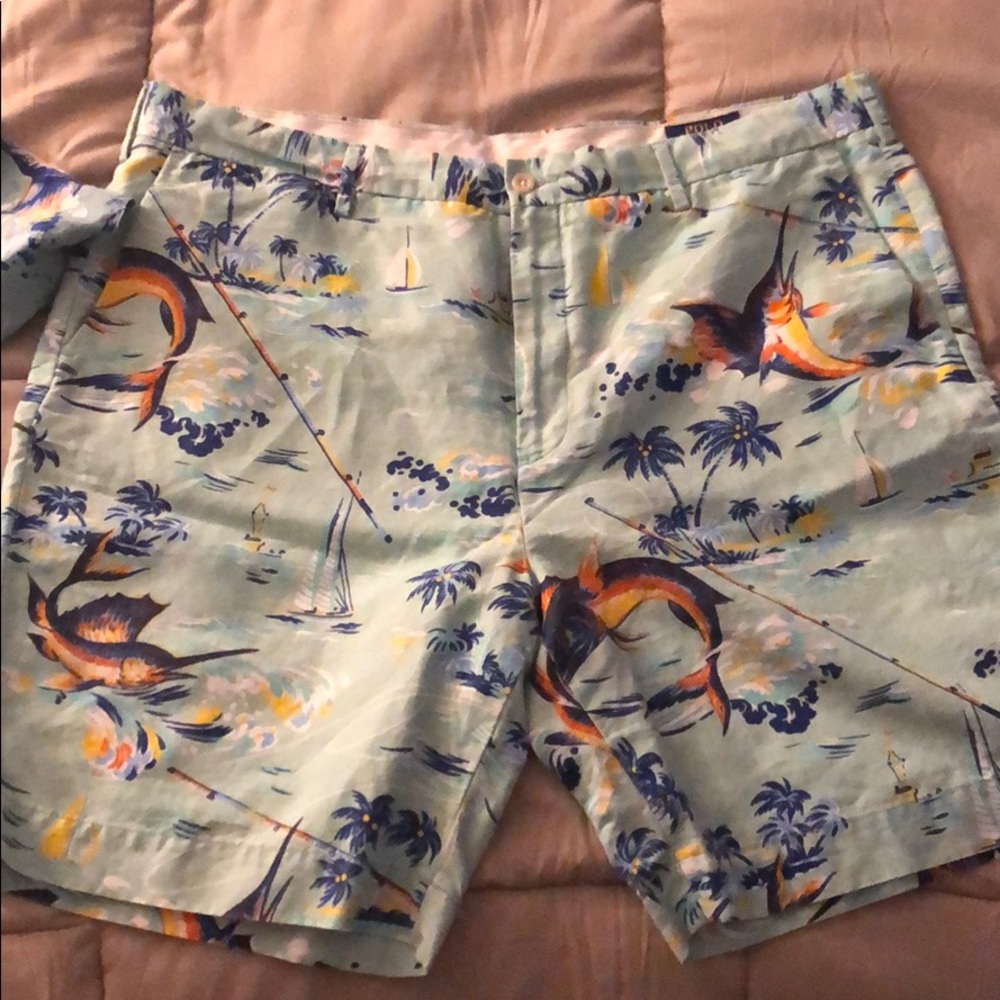 Ralph Lauren Swordfish Set XXL Top Shorts 40